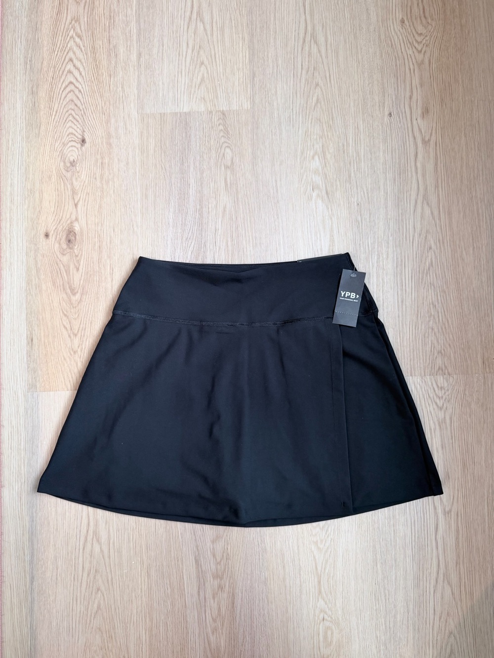 YPB Black Mini Skirt with Clean A-Line Silhouette